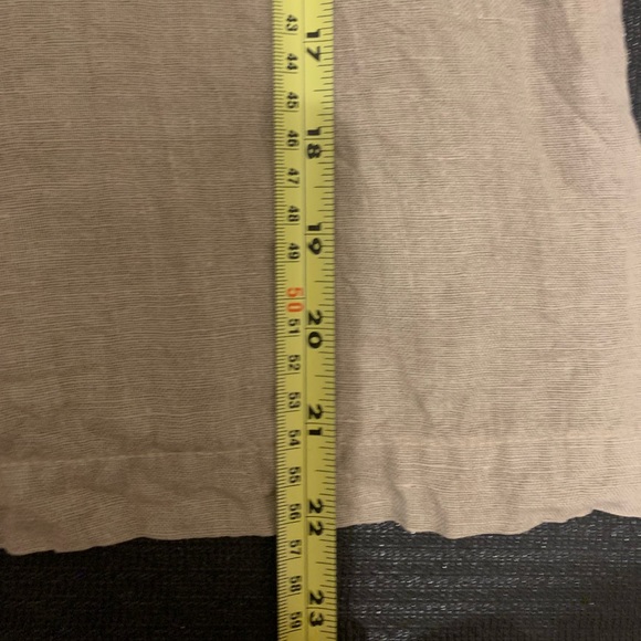 Vintage tan linen sleeveless button down - Picture 8 of 9